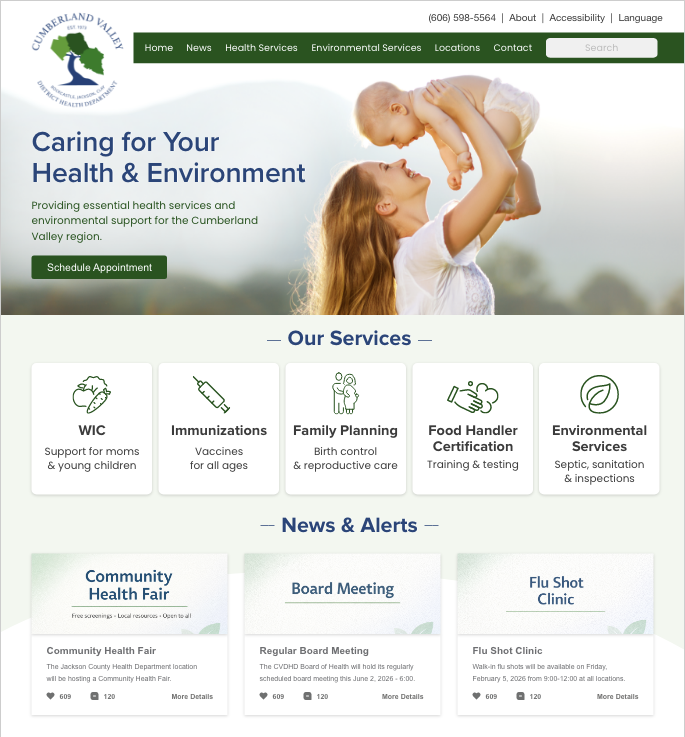 Website Redesign Screenshot